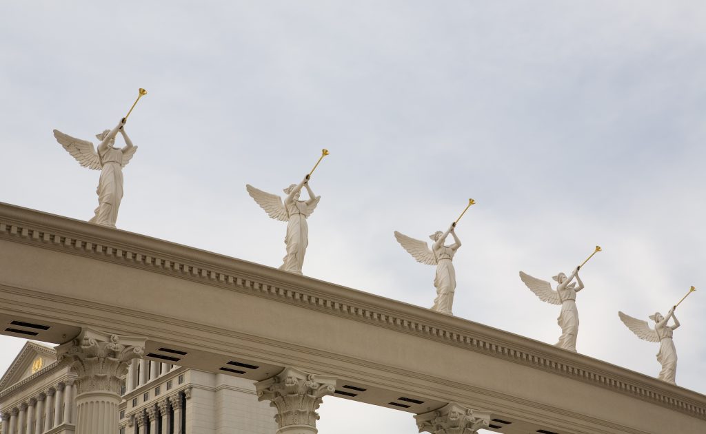 Statues Of Trumpeting Angels