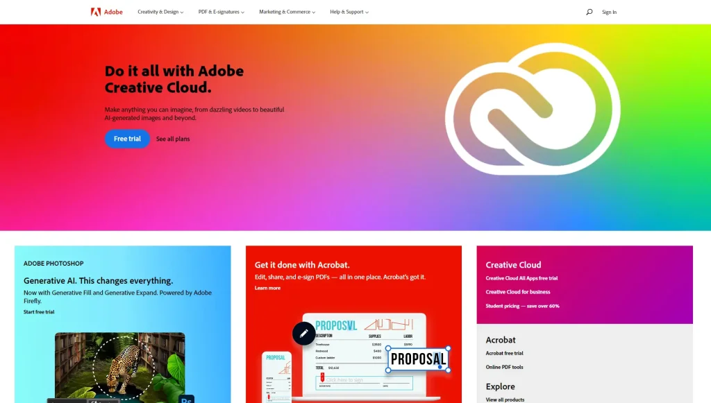 Web Design Tools - adobe