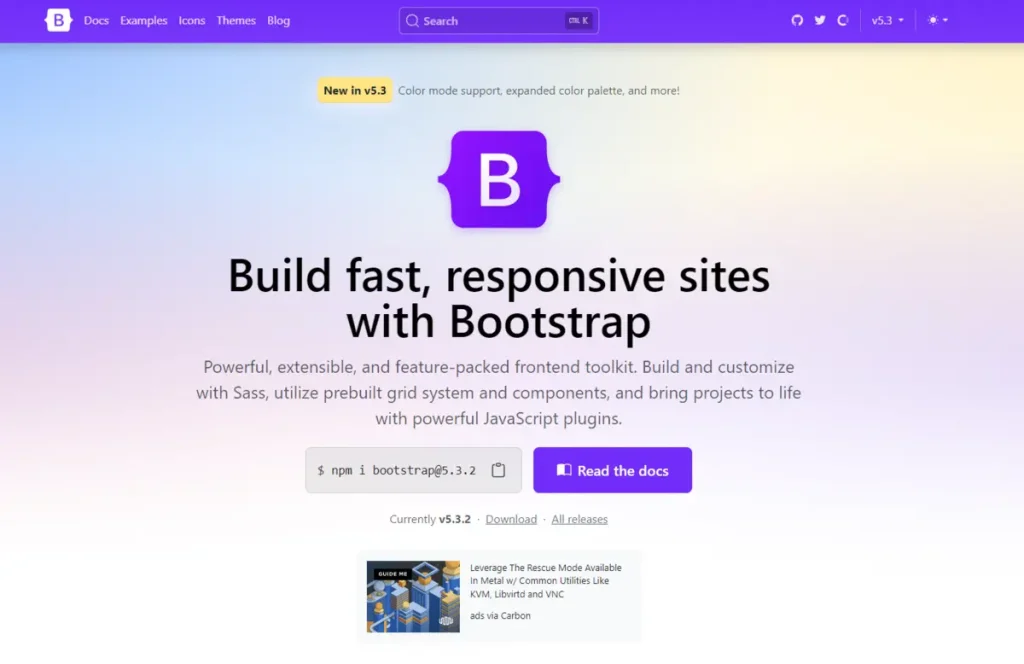 Web Design Tools - getbootstrap