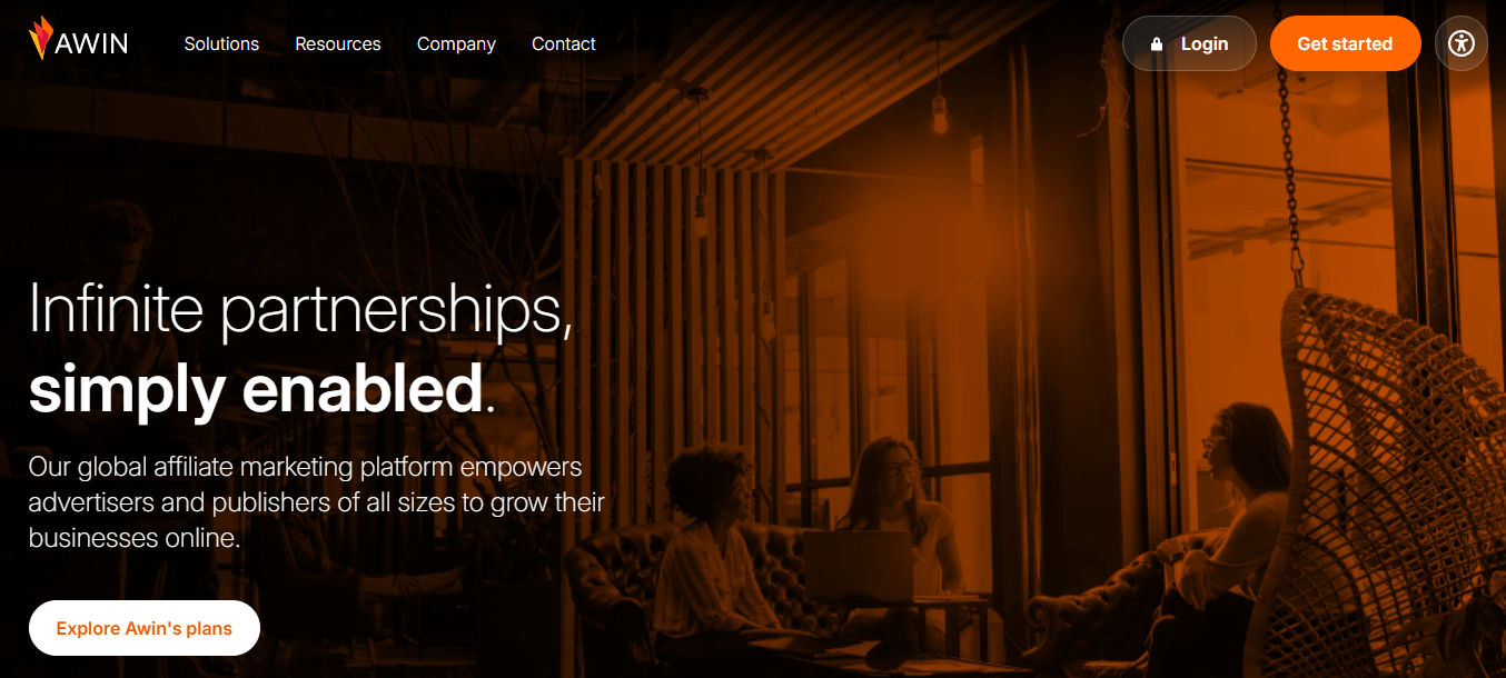 Awin homepage
