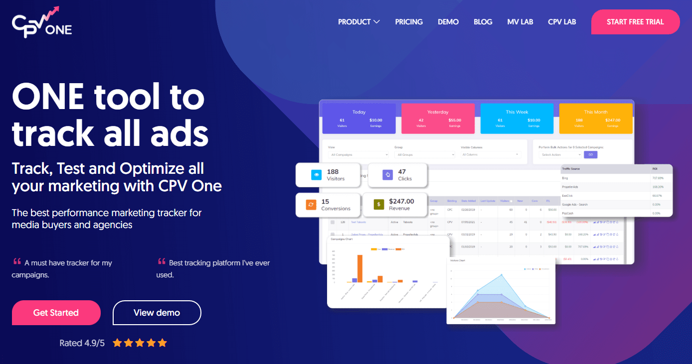 CPV One homepage