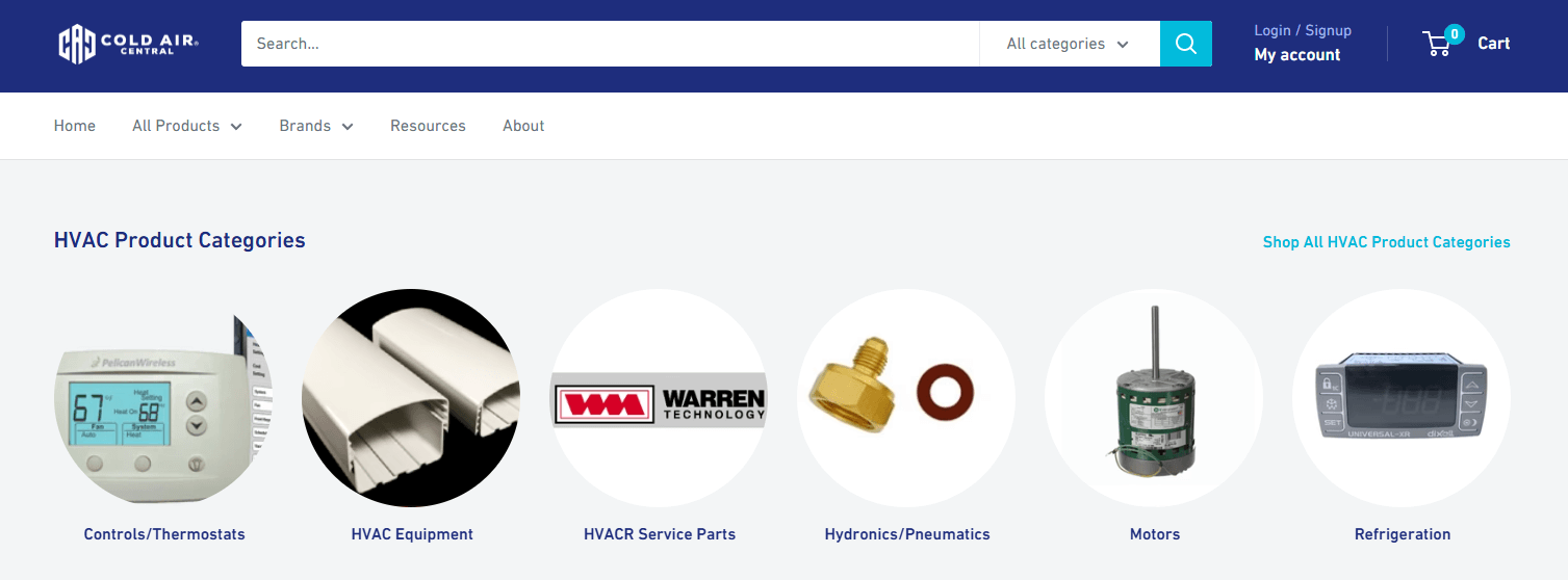 Cold Air Central homepage