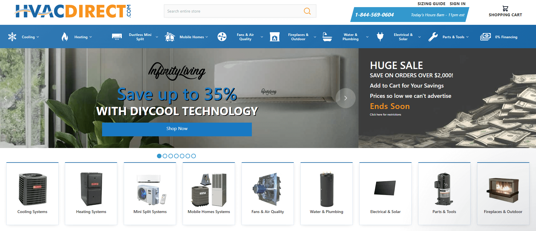 HVACDirect homepage