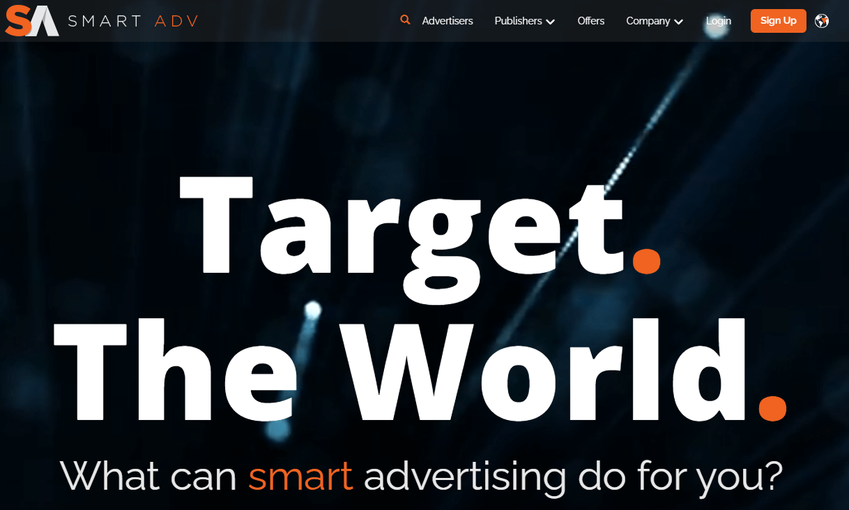 SmartAdv homepage